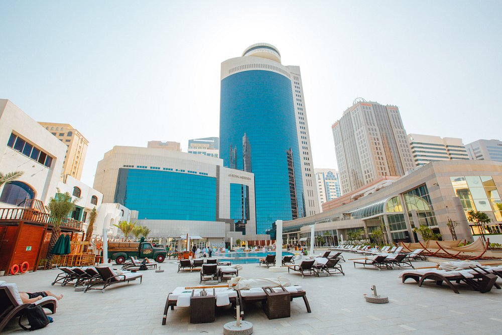 Pool deck at Le Royal Meridien Abu Dhabi