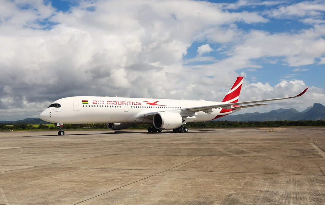 Air Mauritius Airbus A350 on the tarmac