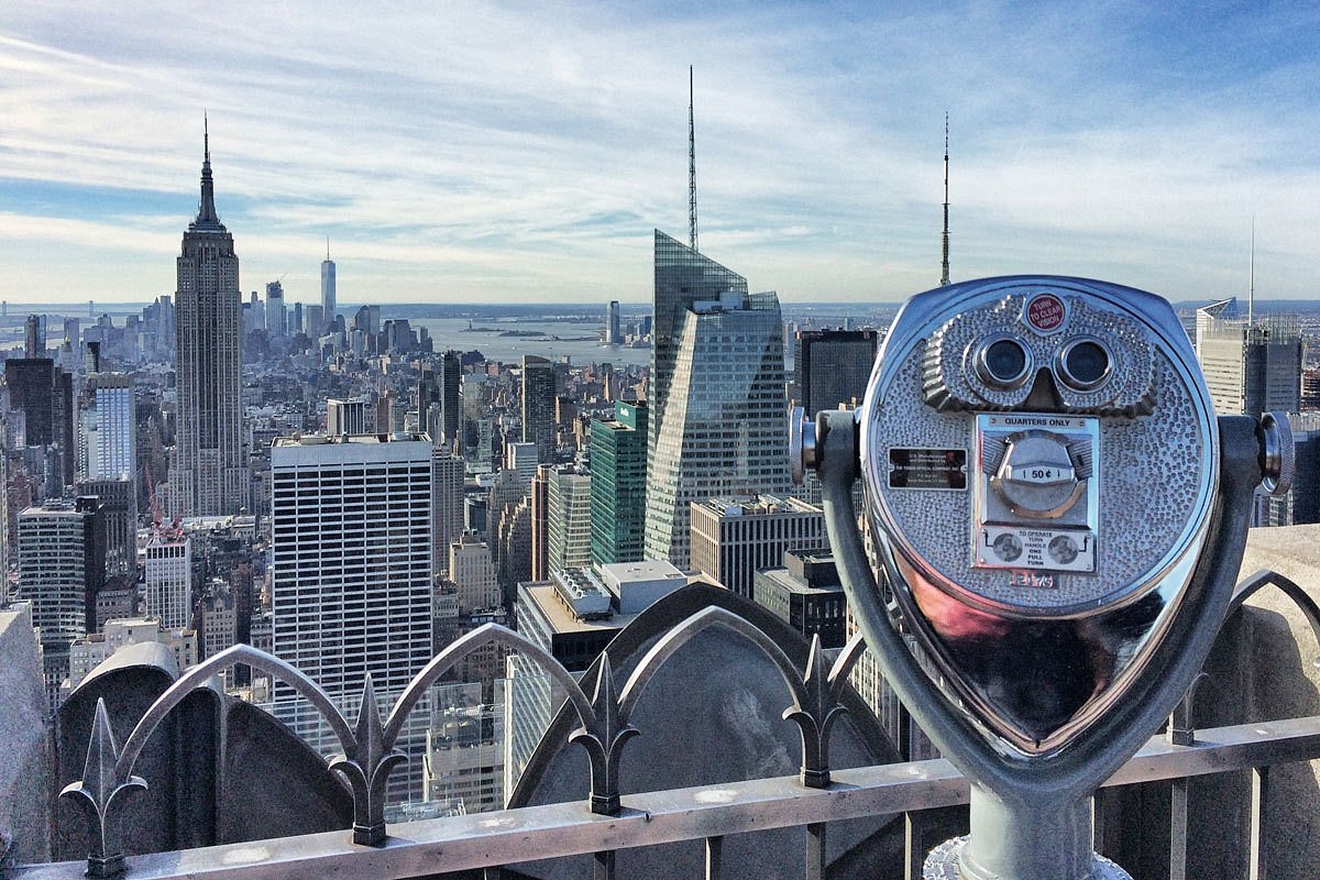 View from Top of the Rock over the Manhattan skyline