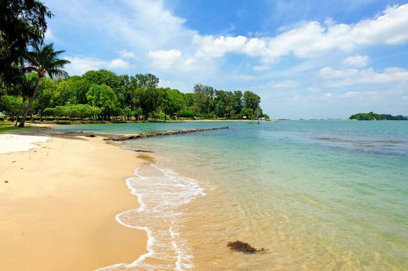 A quiet beach on St John's Island